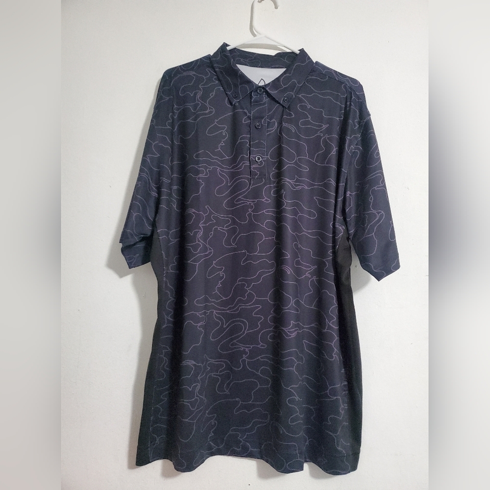 Deolax Black Polo Golf Shirt XXL